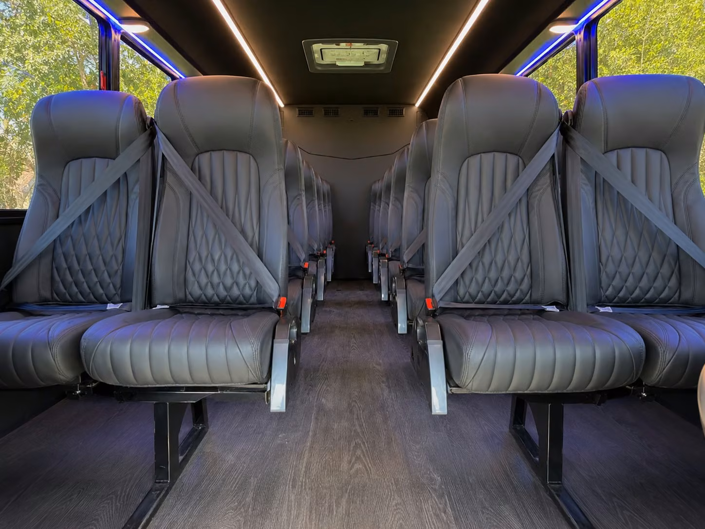 18 passenger minibus interior